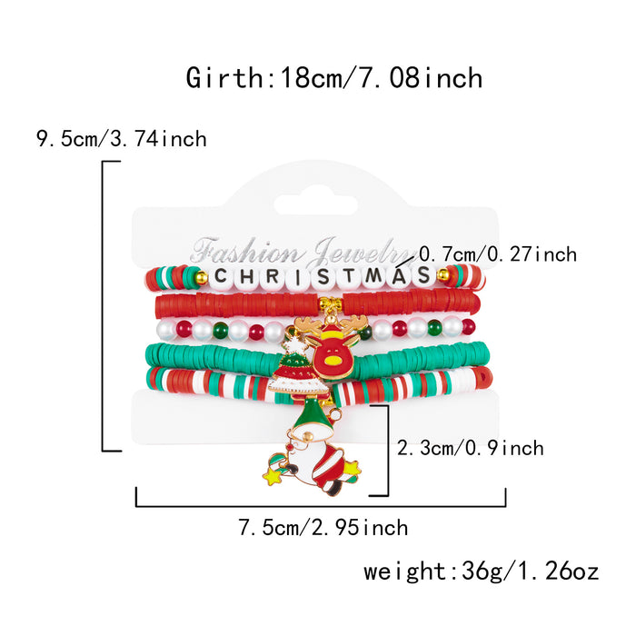Wholesale Christmas bracelet personalized cute design  elk pendant bracelet set