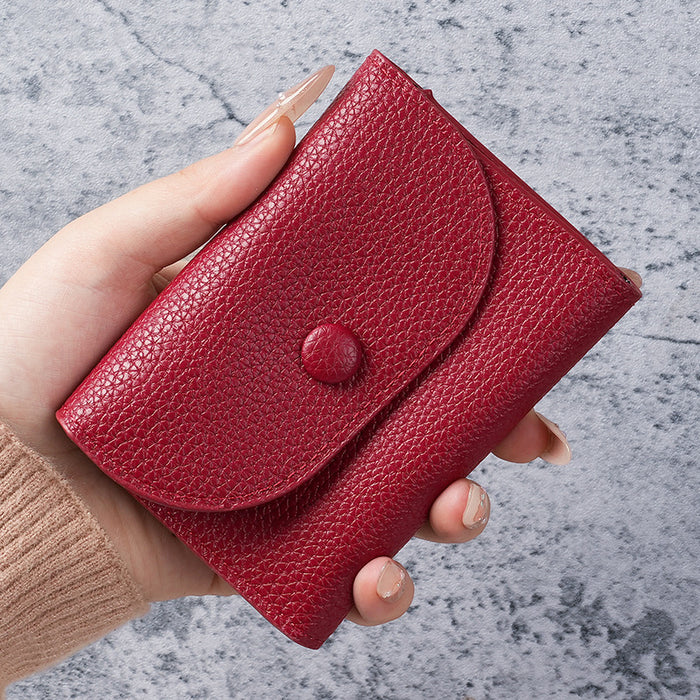 Wholesale Fashion PU Leather Wallet with Lychee Pattern Card Holder and Coin Pocket