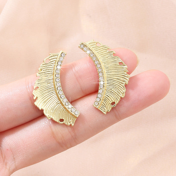 Wholesale leaf earrings women's niche design earrings