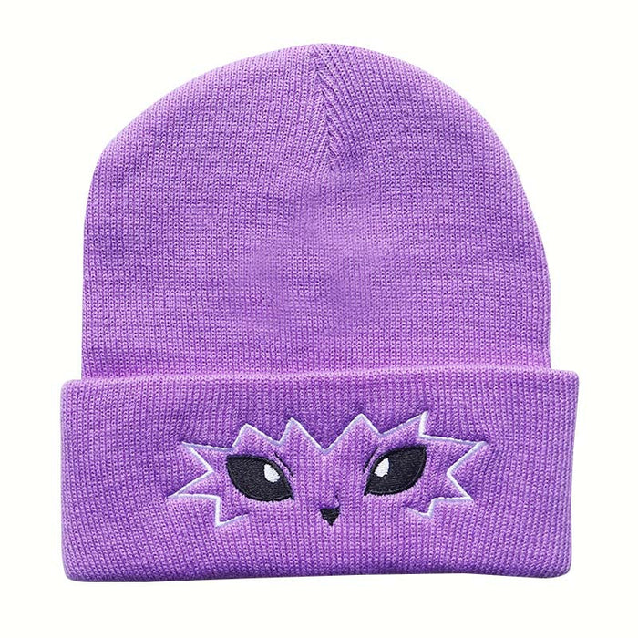 Wholesale Cartoon Cute Smiley Face Embroidery Acrylic Knitted Beanie JDC-FH-LvH015