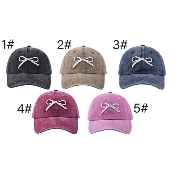 Wholesale Cotton Bow Embroidered Baseball Cap JDC-FH-WenR033