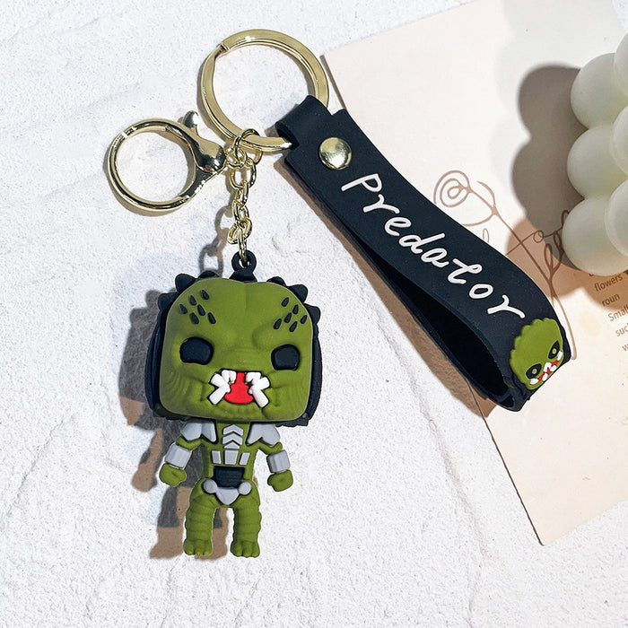 Wholesale Silicone Cartoon Doll Keychain JDC-KC-Qiwei012