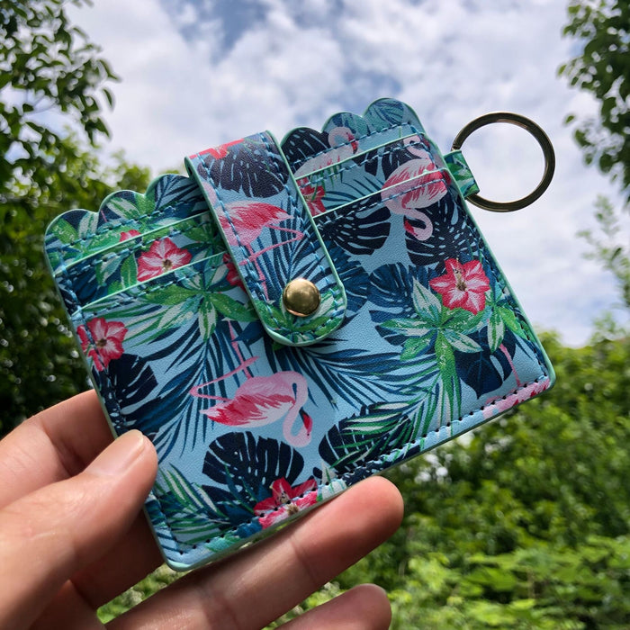 Wholesale PU Card Holder Keychain JDC-KC-Maol016