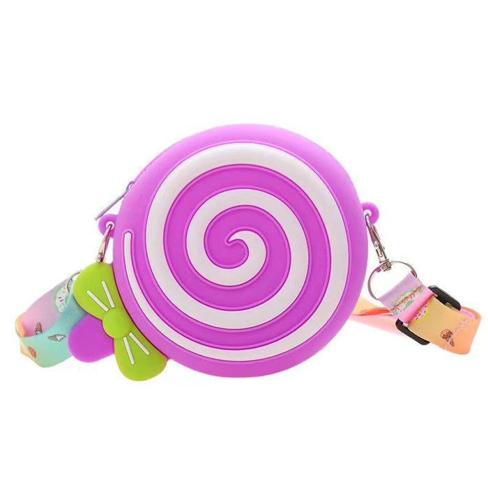 Wholesale Light Green Anime Cartoon Silicone Coin Purse with Bow Cute Gift
