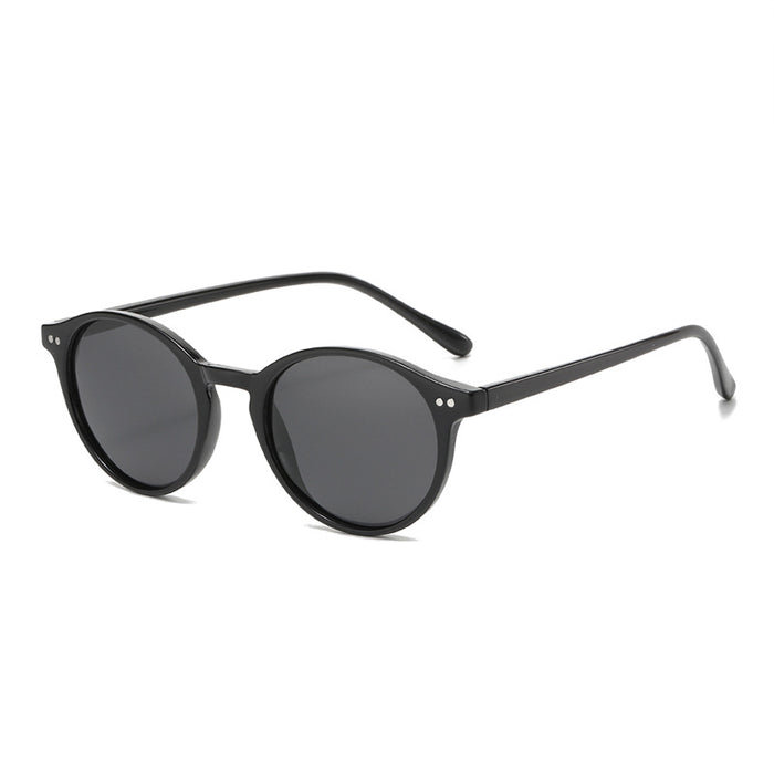 Wholesale Round Frame Polarized Full Frame PC Sunglasses JDC-SG-JieT036