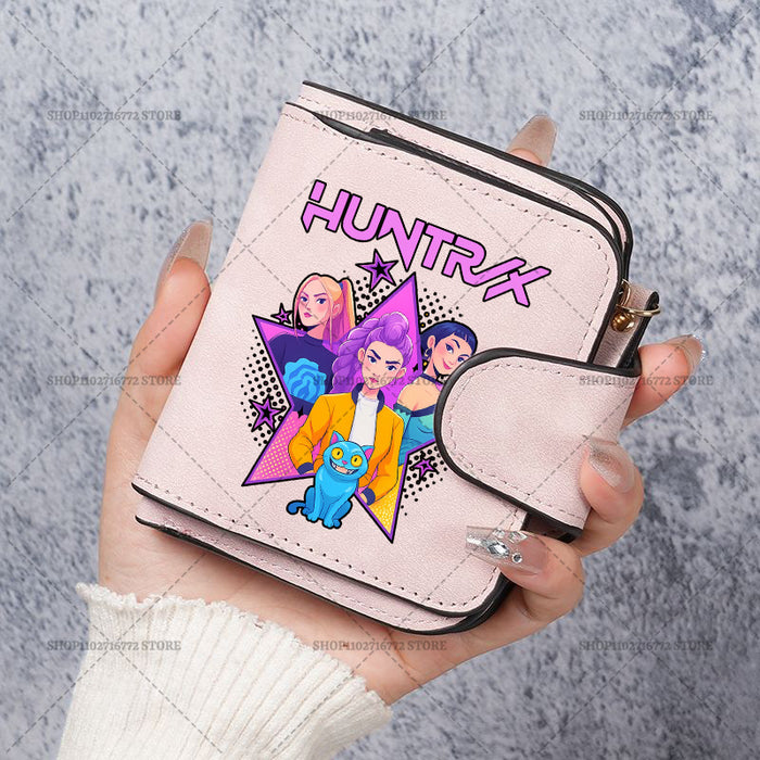 Wholesale Cute Devil Hunter PU Wallet For Women Card Holder Coin Purse Youth Campus Fashion Accessory