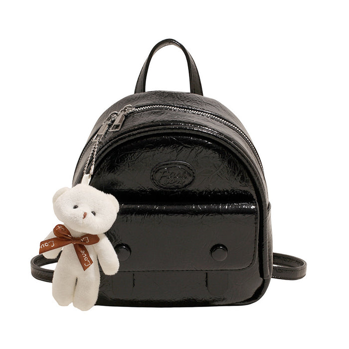 Wholesale Simple backpack, solid color, stylish mini handbag, versatile and high-end student bag