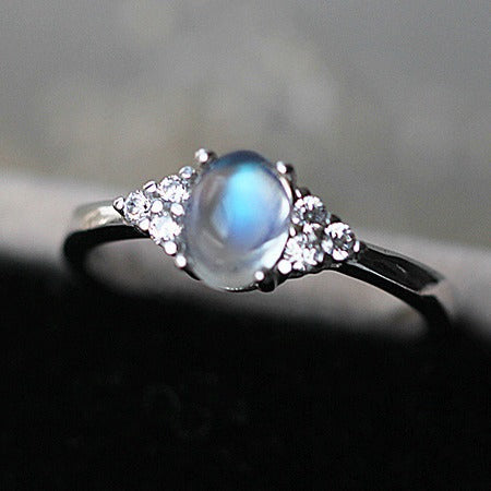 Wholesale Natural gemstone ring with minimalist design