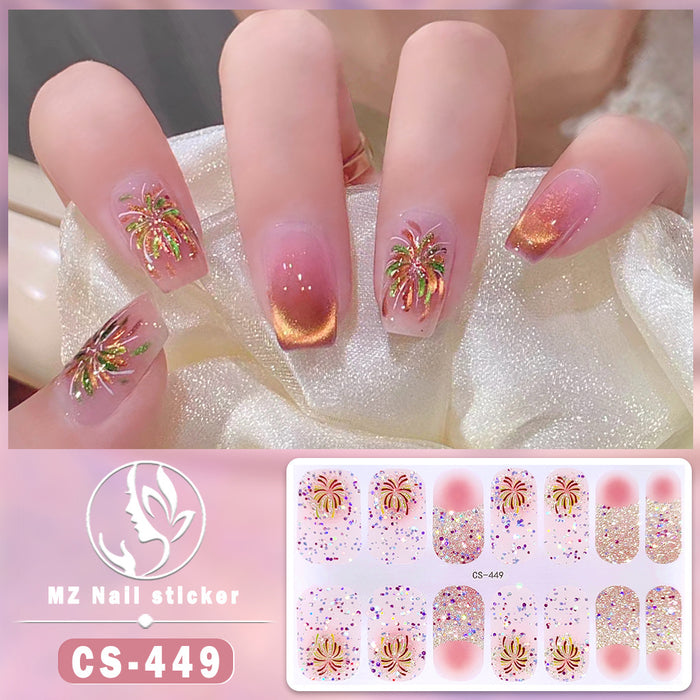 Wholesale Colorful Fireworks Nail Stickers Nail Art Stickers JDC-NS-ARS007