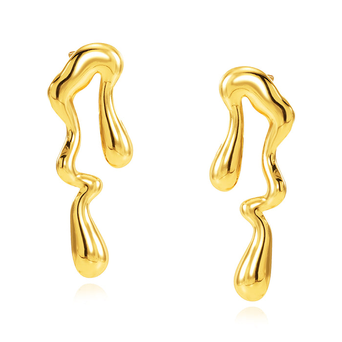 Wholesale Titanium steel versatile irregular shape earrings