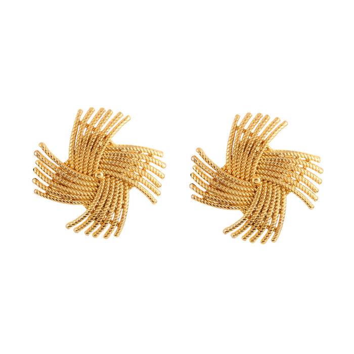 Wholesale Personalized and fashionable windmill earrings with high-end and niche style