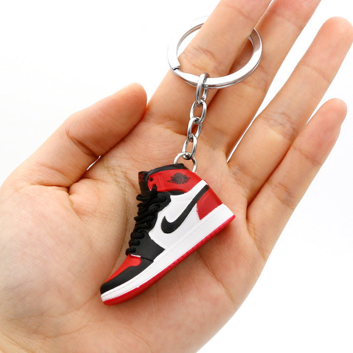 Wholesale PVC Mini Basketball Shoe Keychain JDC-KC-QLPing008