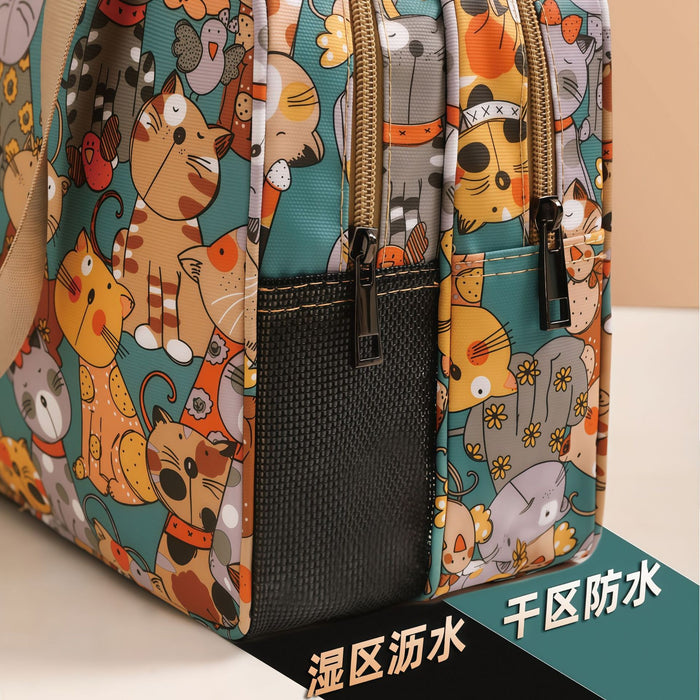 Wholesale Modern Simple Style Dry Wet Separation Toiletry Bag Waterproof Oxford Travel Cosmetic Organizer Large Capacity Handbag