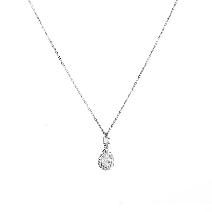 Wholesale Exquisite titanium steel necklace pendant, simple temperament, collarbone chain, heart-shaped accessory