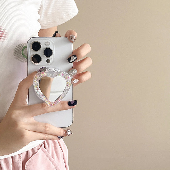 Wholesale Chic Magnetic Phone Stand with Glitter Mirror