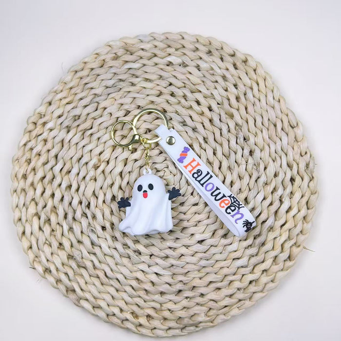 Wholesale Cartoon  Ghost Keychain Pendant PVC Bag Charm For Party Gift