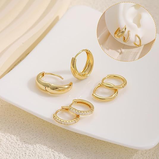 Wholesale Silver Needle Triple Diamond Earrings