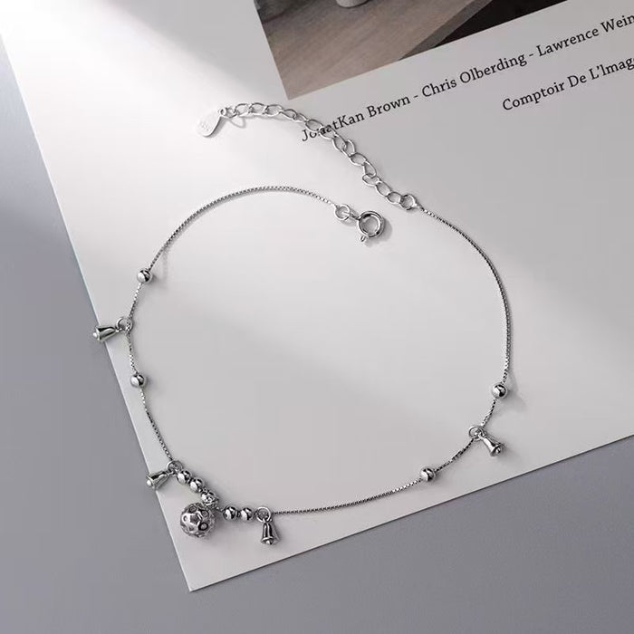 Wholesale Bell Anklet Anklet with Transfer Beads, Pure Copper Foot Accessory