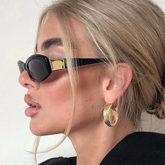 Wholesale Retro small frame sunglasses, fashionable and high-end sunglasses, sunscreen glasses