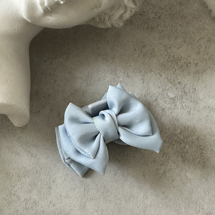 Wholesale Satin Bow Hair Accessories Grab Clip Head Shark Clip Hairpin Headwear