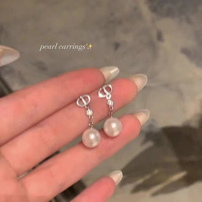 Wholesale Pearl Pendant Earrings Ear Clips Earrings