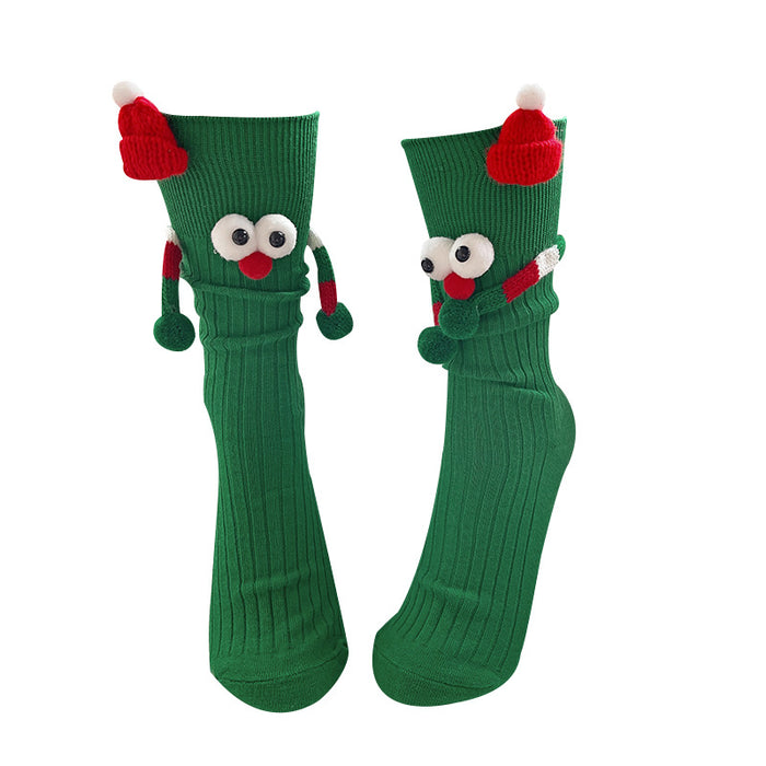 Wholesale  socks female Red couple gift mid-calf socks New Year cute