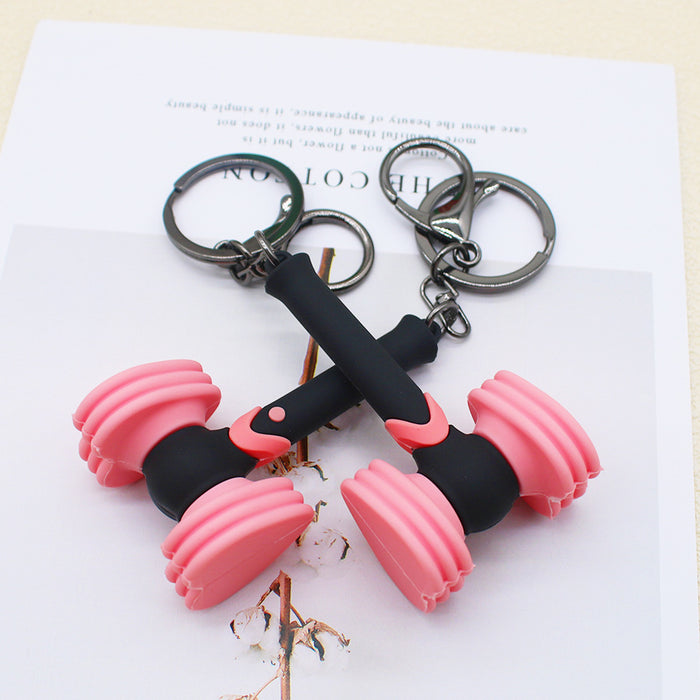 Wholesale Silicone  Pink Love Keychain JDC-KC-HaoAn002