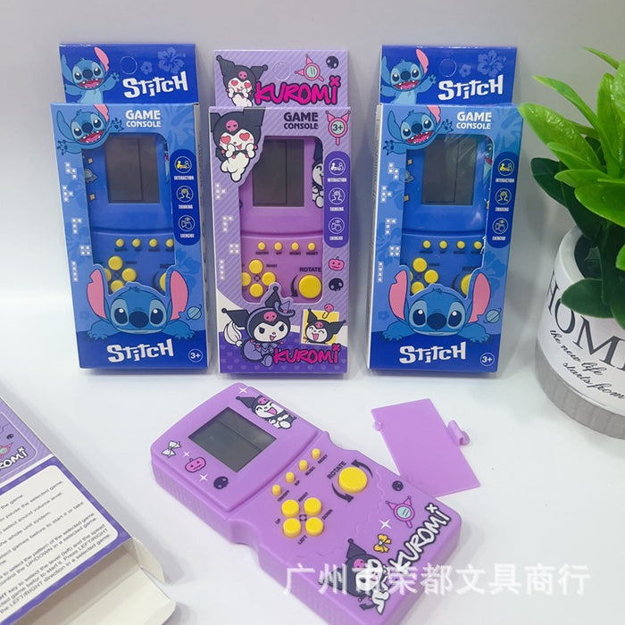 Wholesale  Cartoon Tetris Game Console Children's Handheld Game Console Educational Small Toy Gift