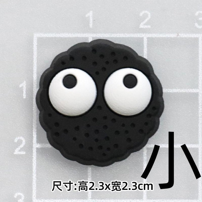 Wholesale 10pcs Soft rubber briquette elf silicone patch slippers buckle headset phone case airbag bracket refrigerator sticker accessories