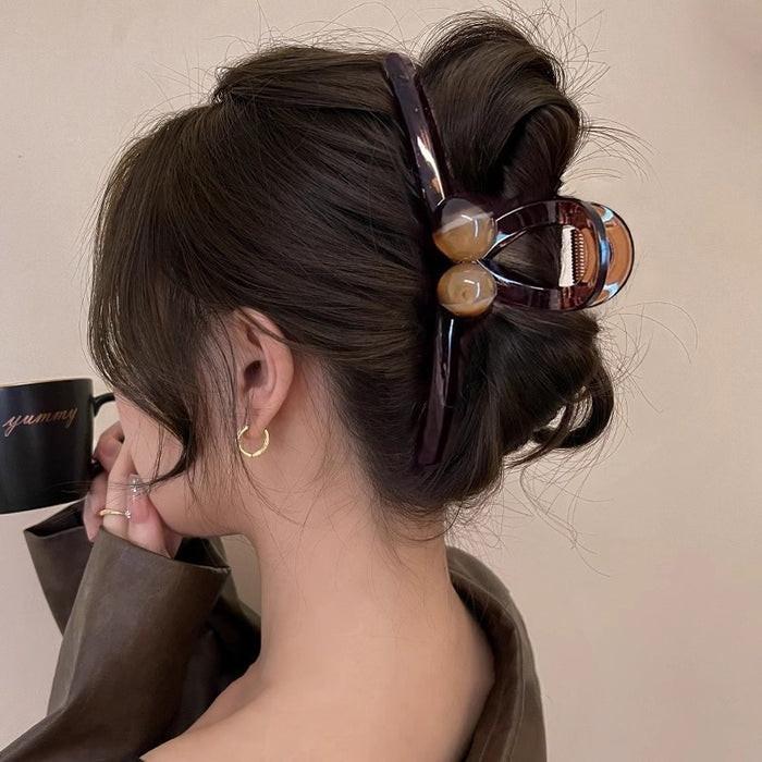 Wholesale brown Hair Clip Women's Head Hair Volume Large Acrylic Clip Children's Hair Clip