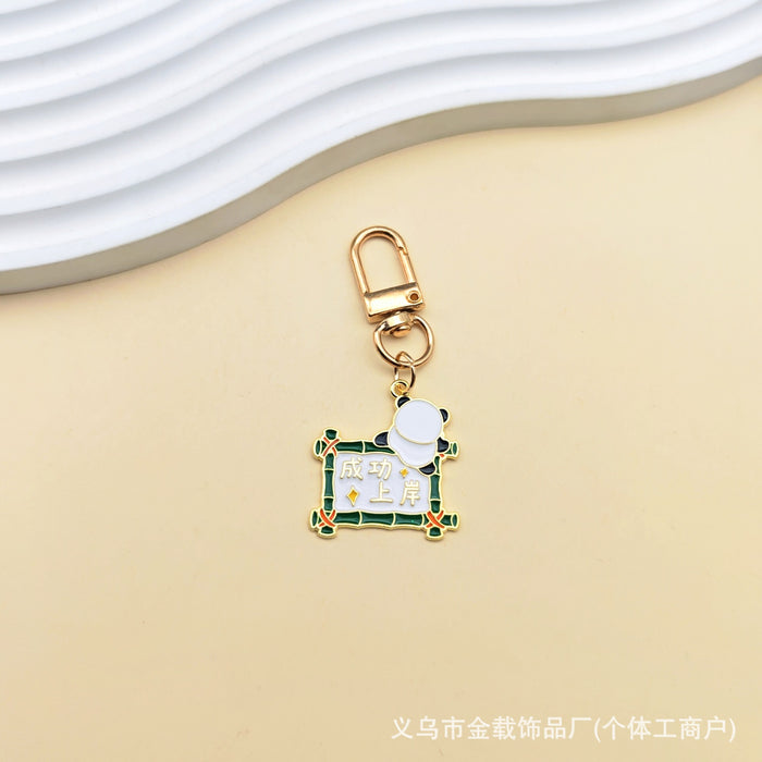 Wholesale Cute Panda Creative Font Keychain Student Backpack Hanging Decoration Small Gift