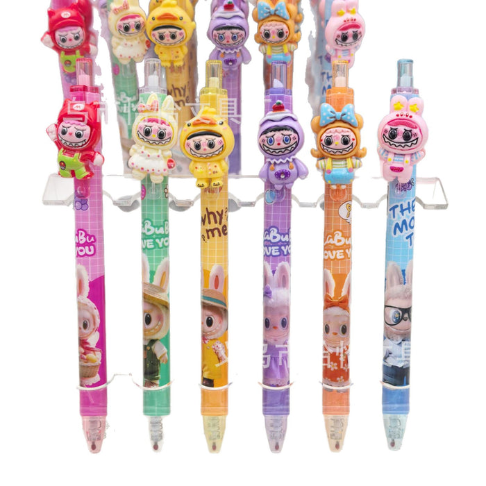 Wholesale Random Plush resin patch click gel pen cute student gel pen