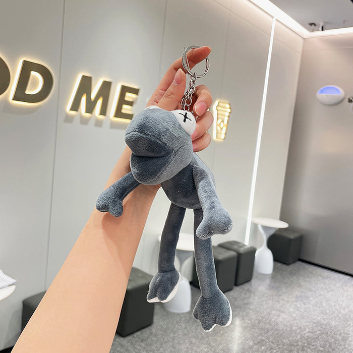 Wholesale Cute frog plush doll pendant stall doll stall doll bag keychain plush toy