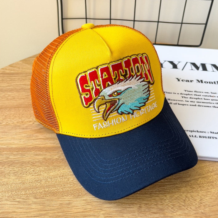Wholesale Baseball Cap Hip-Hop Mesh Breathable Large Brim Peaked Cap for Adults