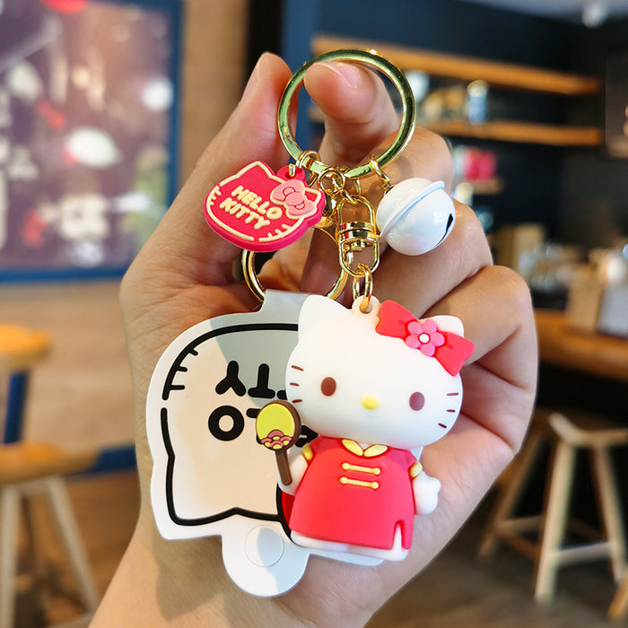 Wholesale Cartoon Doll Silicone Keychain JDC-KC-Tingm235