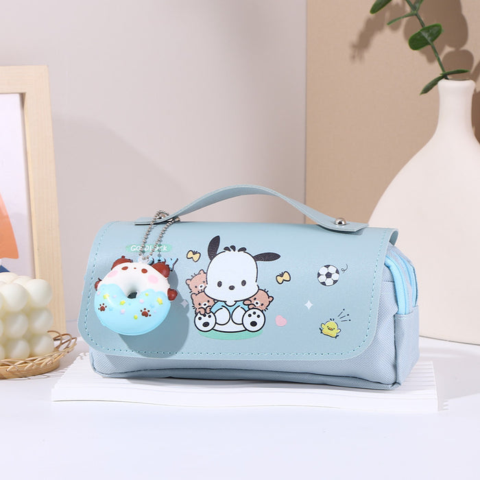 Wholesale Cartoon Puppy Stress-Relief Double-Layer Pencil Case
