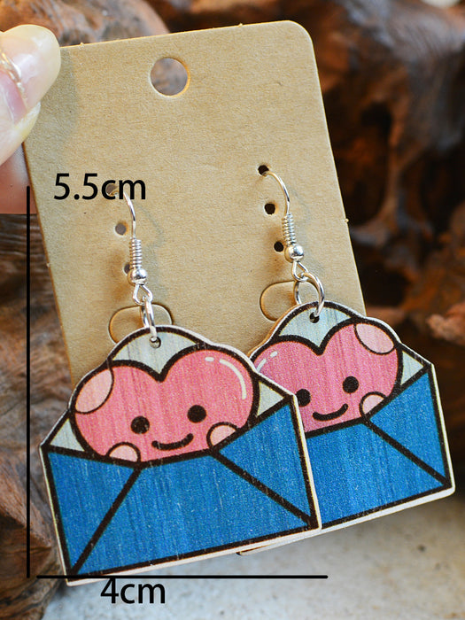 Wholesale Valentine's Day Envelope Earrings JDC-ES-ChenC002