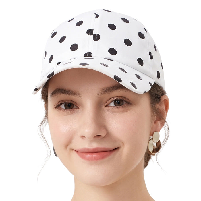 Wholesale Korean Style Polka Dot Baseball Cap - Fashion Sun Protection Hat for Women