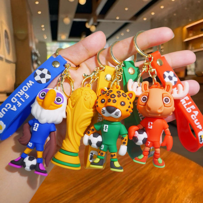 Wholesale Mascot doll keychain toy pendant soccer ball