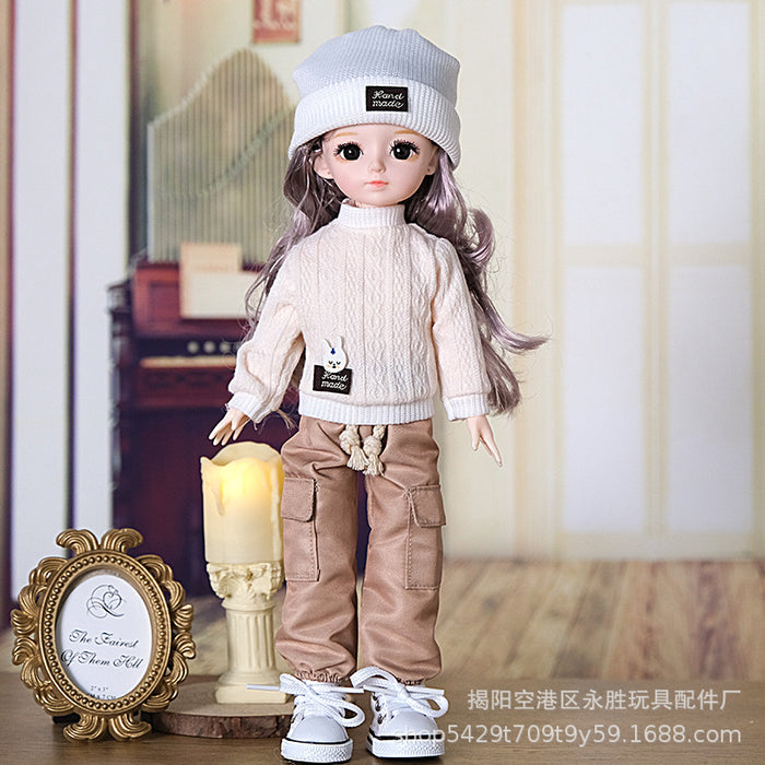 Wholesale Sweater doll change clothes 12 inch pants hat socks