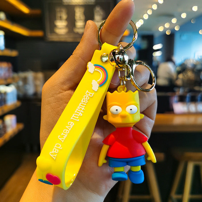 Wholesale PVC Cartoon Three-dimensional Keychain JDC-KC-TingM309