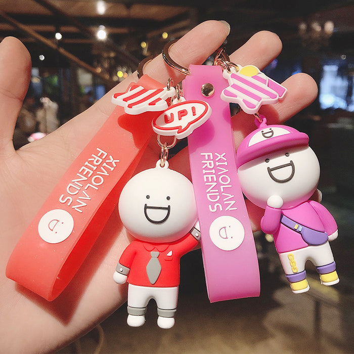 Wholesale Cartoon Silicone Doll Keychain JDC-KC-HaoXi021