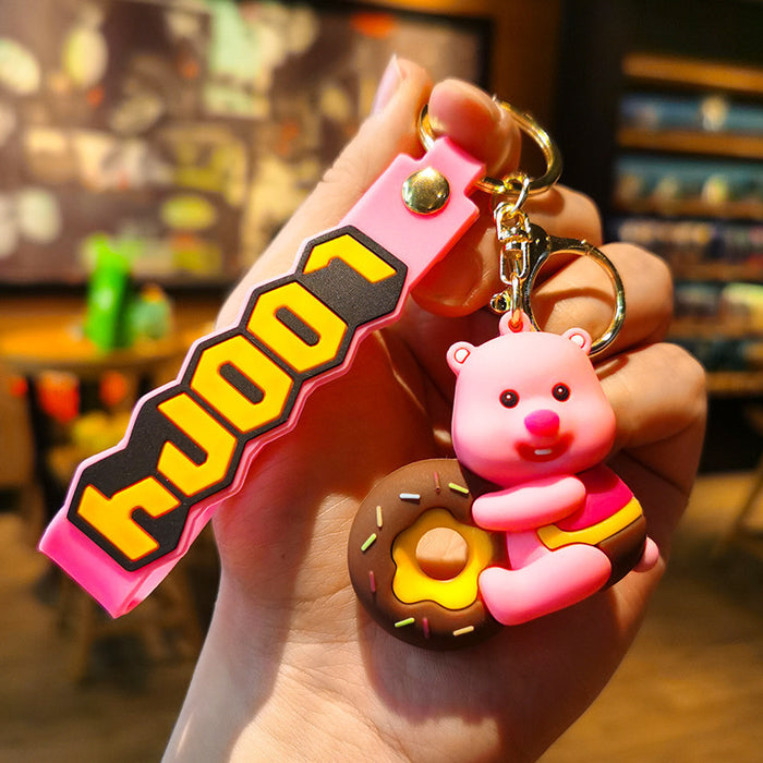 Wholesale Cartoon Doll Silicone Keychain JDC-KC-Tingm134