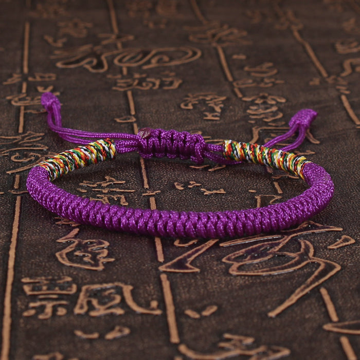 Wholesale Hand woven Ethnic Style Diamond Knot Red Rope Bracelet Hand Rope Miyuki JDC-BT-SX002