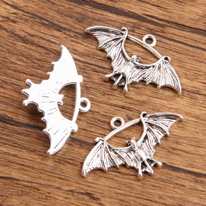 Wholesale Trendy 3 Styles Diecast Alloy Animal Pendant Charms Dinosaur Bird Bat Electroplated DIY Jewelry Making Bag Charm Car Key Accessory Gift