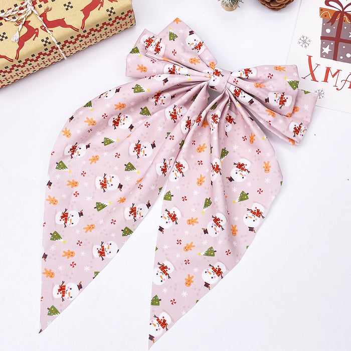 Wholesale Colorful print  Christmas headwear Hair Clips