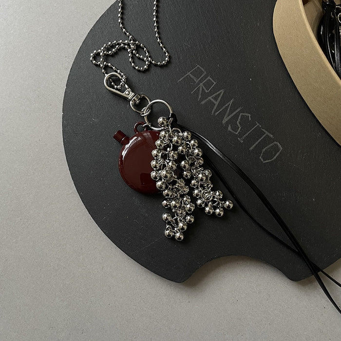 Wholesale Water bottle pendant necklace crossbody bag pendant women's accessories niche design sweater chain