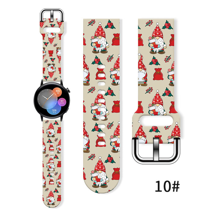 Wholesale Printed Silicone Watch Strap Wristband JDC-WD-NuoQi036