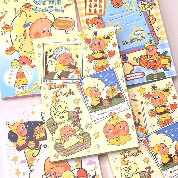 Wholesale Star Character Anime A5 Notebook Stylish Kawaii Journal with Colorful Pages