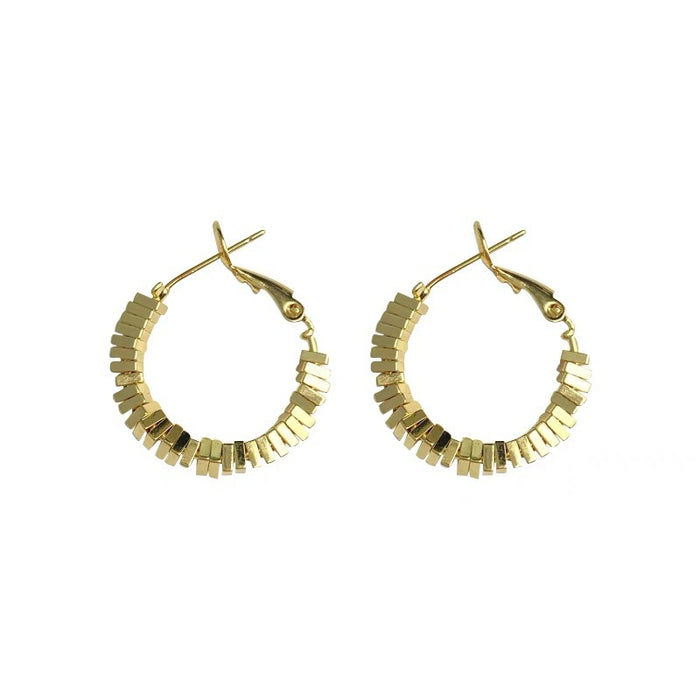 Wholesale Square hoop earrings high-end earrings